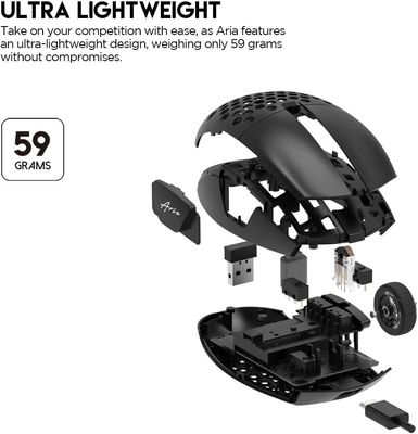 Fantech Aria XD7 Kailh Version | Lightweight | Wireless Gaming Mouse_img_4