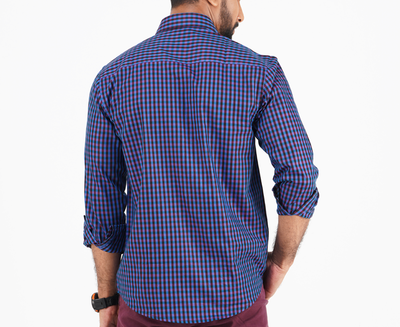 Long-Sleeve non-Stretch Men Casual Full Shirt | Palli_img_1