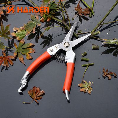 HARDEN 8" Fruit Shears, Professional Stainless Trimmer Garden Pruner (200mm), Trim Horticulture Stainless Steel Pruner Garden Fruit Scissor Tools Anvil Branch Shear, Orchard Pruning Shears; 630416_img_2