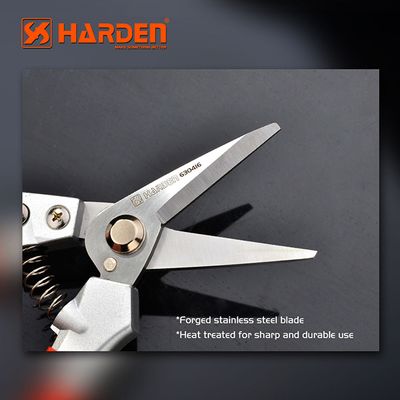 HARDEN 8" Fruit Shears, Professional Stainless Trimmer Garden Pruner (200mm), Trim Horticulture Stainless Steel Pruner Garden Fruit Scissor Tools Anvil Branch Shear, Orchard Pruning Shears; 630416_img_3
