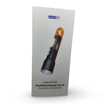 GearUP K57 Multifunctional Rechargeable Torch, Flashlight Zoomable LED Flashlight_img_1