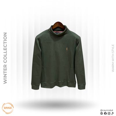 POLO RALPH LAUREN Winter Collection Turtle Neck Sweatshirt – Olive Green_img_0