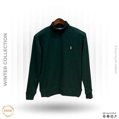 POLO RALPH LAUREN Winter Collection Turtle Neck Sweatshirt – Emerald Green_img_0