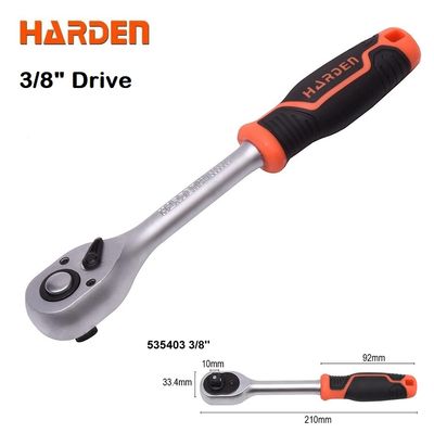 HARDEN Professional Ratchet Handle ( 1/4" | 3/8" | 1/2" | 3/4" ), Quick Release Ratchet Wrench with Grip Handle 535303 | 535403 | 535503 | 535504 | 535601_img_4