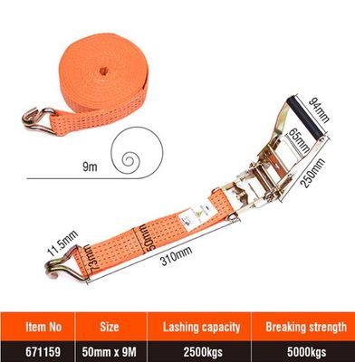 HARDEN Ratchet Lifting Belt Ratchet Tie Down Tarps and Tie-Downs ( 2.5 Ton x 9 Meter ) 671159_img_1