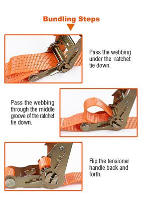 HARDEN Ratchet Lifting Belt Ratchet Tie Down Tarps and Tie-Downs ( 2.5 Ton x 9 Meter ) 671159_img_2
