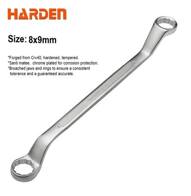 HARDEN Double Ring Spanner - 1Pcs ( 6x7 | 8x9 | 14x15 | 16x17 | 18x19 | 20x22 | 21x23 | 24x27 | 25x28 | 30x32mm ); 541306_img_7