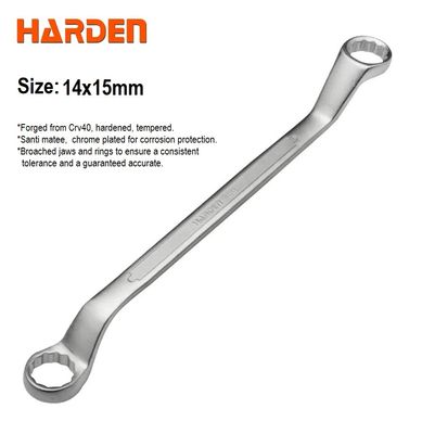 HARDEN Double Ring Spanner - 1Pcs ( 6x7 | 8x9 | 14x15 | 16x17 | 18x19 | 20x22 | 21x23 | 24x27 | 25x28 | 30x32mm ); 541306_img_8