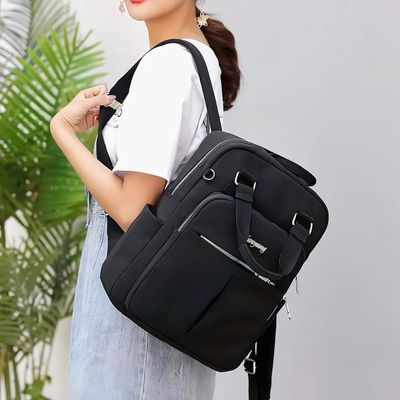 New leisure nylon ladies CHINA Bagpack (Black)_img_1