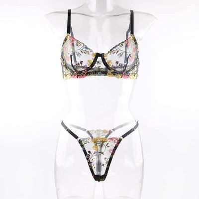 Elegant Floral Embroidered Lingerie Set_img_8