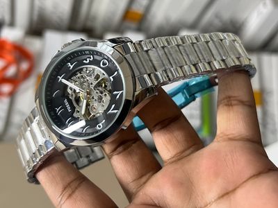 FOSSIL AUTO CHAIN ARABIC BLACK DIAL_img_0