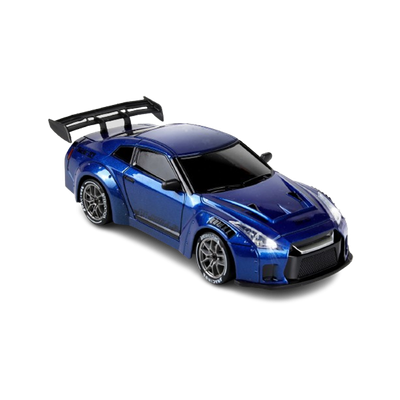 Nissan GTR Subaru Blue 4WD RC Drift Car With Tires & Traffic Cones_img_3