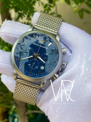 ARMANI MESH CHAIN MATT BLUE DIAL_img_0
