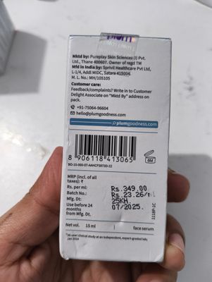 Plum 10% Niacinamide Face Serum With Rice Water 15ml_img_2