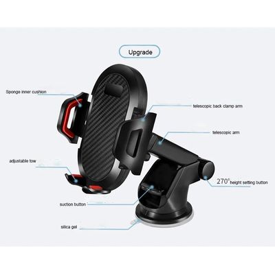 Single Handed Operation 360 Angle Rotation Free Mobile Stand_img_1