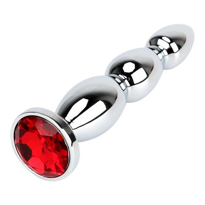 Jewel Anal Plug Big Size Long Butt Plug Erotic Prostate Massage Metal Anal Beads Sex Toys for Women and Men Adult Product_img_3