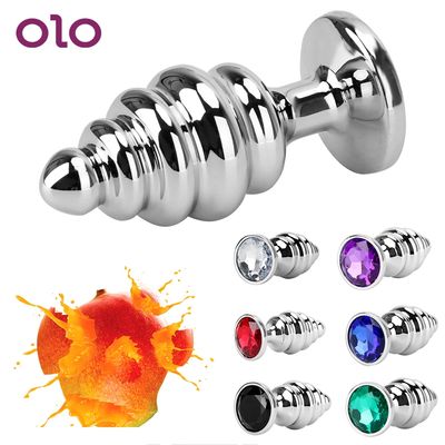 Jewelry Metal Butt Plug Thread Anal Plug Anus Dilator Prostate Massager Anal Beads Sex Toys For Women Man Gay Adult Products_img_0