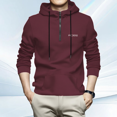 Men's Winter Hoodie Half Zipper_img_1