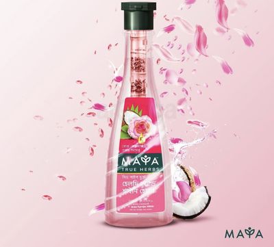 Maya True Herbs Rose Coconut Hair Oil 200ml_img_0