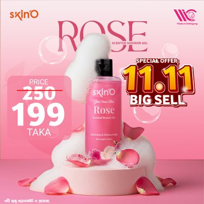 skino Glow Your Skin Rose Scented Shower Gel – 220ml- 80204_img_0
