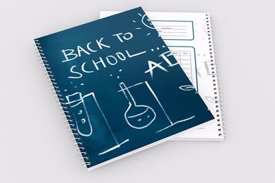 Back to School (Blue) 200 Page Plain White Notebook_img_3