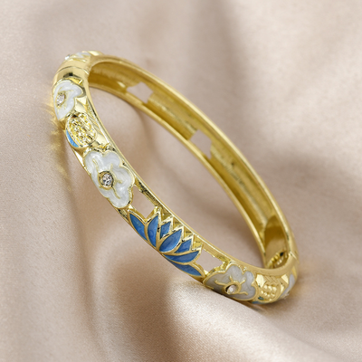 Blue Lotus Bangle_img_0