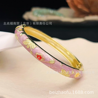 Light Purple Flower Bangle_img_0