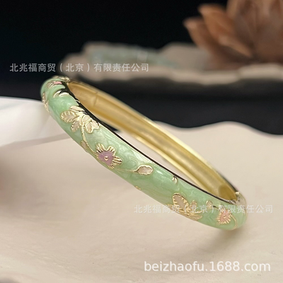 Light Green Flower Bangle_img_0