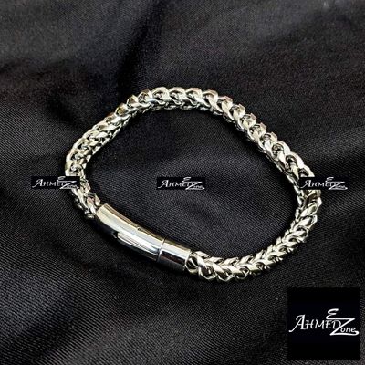 Franco Stainless Steel Men's Bracelet Silver Color_img_1