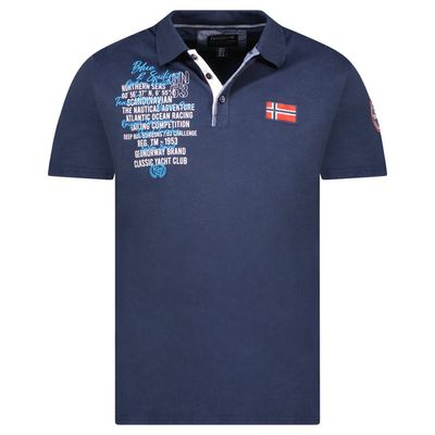 Man - Polo Short Sleeve, Flag and Badge Navy_img_0