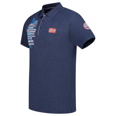 Man - Polo Short Sleeve, Flag and Badge Navy_img_2