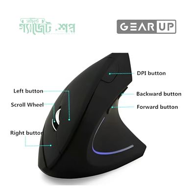 GearUP WM50 Ergonomic Bluetooth Wireless Vertical Mouse_img_2