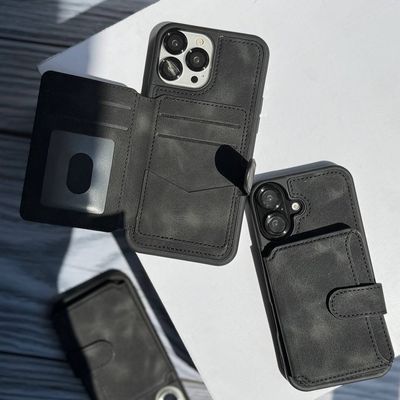 Attached Wallet Soft Finish Leather Case_img_3