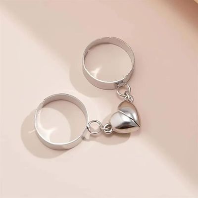 Heart magnet 2 pcs couple rings_img_1