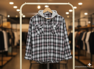 Premium check hooded shirt for winter 008_img_2