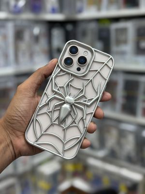 Matte 3D Spider Hollow Out Heat Dissipation Soft Case_img_2