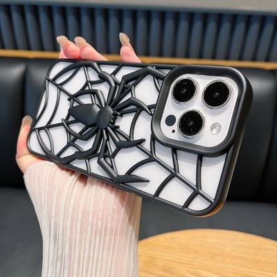 Matte 3D Spider Hollow Out Heat Dissipation Soft Case_img_6
