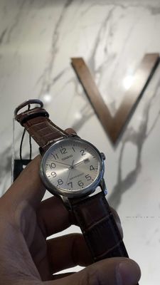 Casio MTP-V002L-7B2 Men’s Brown Leather Watch with White Dial_img_0