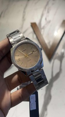 Casio MTP-1302D-9A Men’s Silver Stainless Steel Watch with Champagne Gold Dial_img_0