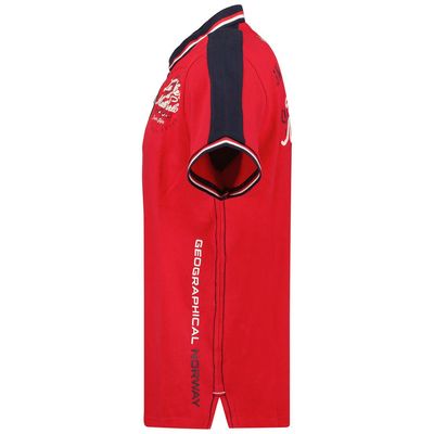 Men - Short-sleeved Polo Red Red_img_3