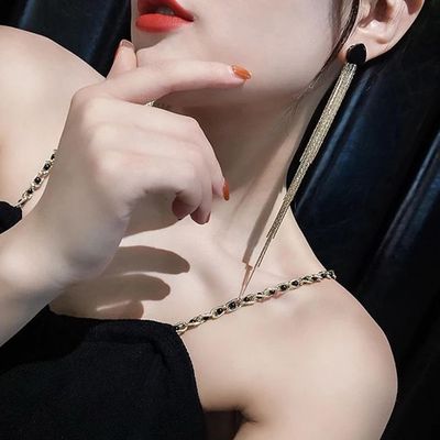 beautiful golden long classy earring_img_1