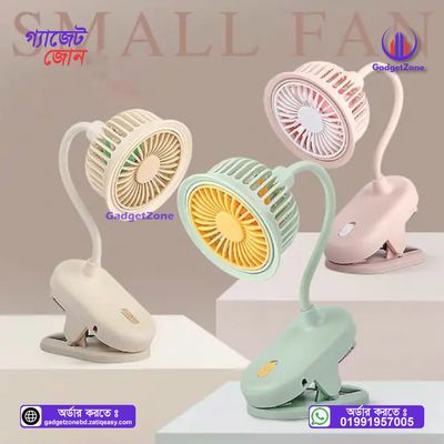 Mini Clip-On Fan Car Desktop Charging Fan Foldable S14-F1204💥_img_1