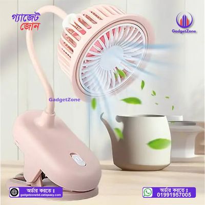 Mini Clip-On Fan Car Desktop Charging Fan Foldable S14-F1204💥_img_2