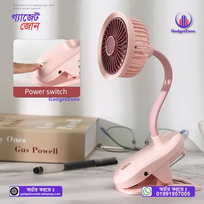 Mini Clip-On Fan Car Desktop Charging Fan Foldable S14-F1204💥_img_3