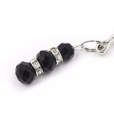 Bondage Boutique Gold Adjustable Nipple Clamps Beads Sex toys Metal Silicone Nipple clamps for beginner's nipple stimulation_img_1