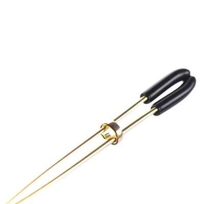 Bondage Boutique Gold Adjustable Nipple Clamps Beads Sex toys Metal Silicone Nipple clamps for beginner's nipple stimulation_img_4