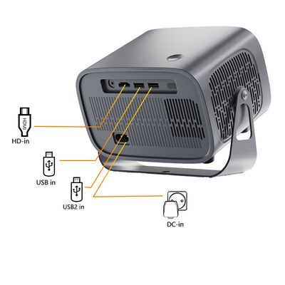 A10 New Android Projector Foreign Trade Portable Projector 4K Projector Smart Projector Projector Factory_img_6