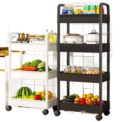 Stroller Storage Rack Bedroom Bathroom Floor-Standing Multi-Layer Snack Rack Kitchen Removable Baby Product Storage Rack_img_2