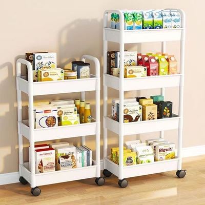 Stroller Storage Rack Bedroom Bathroom Floor-Standing Multi-Layer Snack Rack Kitchen Removable Baby Product Storage Rack_img_4