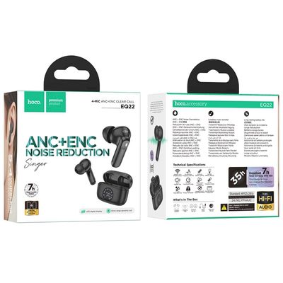 Hoco EQ22 Singer True Wireless ANC+ENC Noise Reduction BT Earbuds_img_2